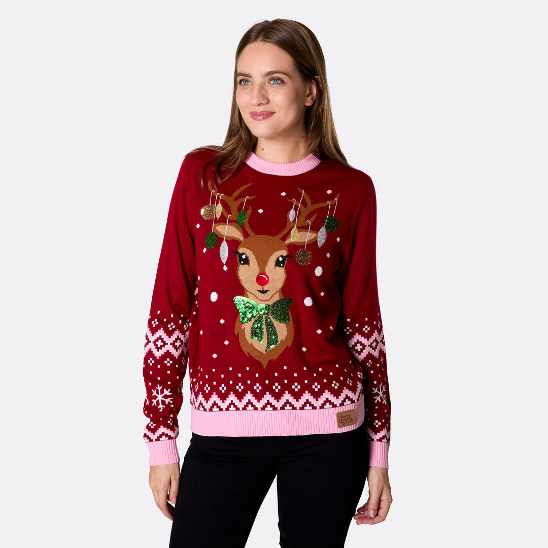 Rensdyr Julesweater Dame
