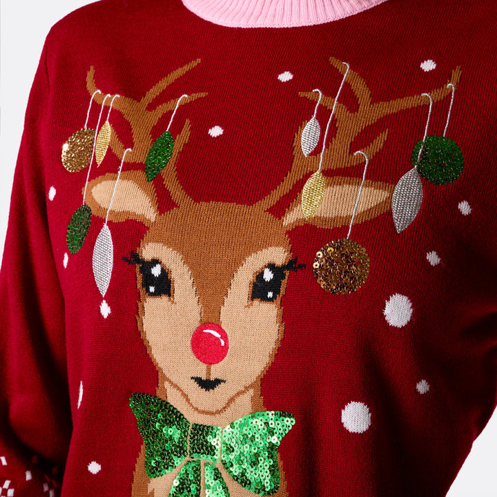 Rensdyr Julesweater Dame