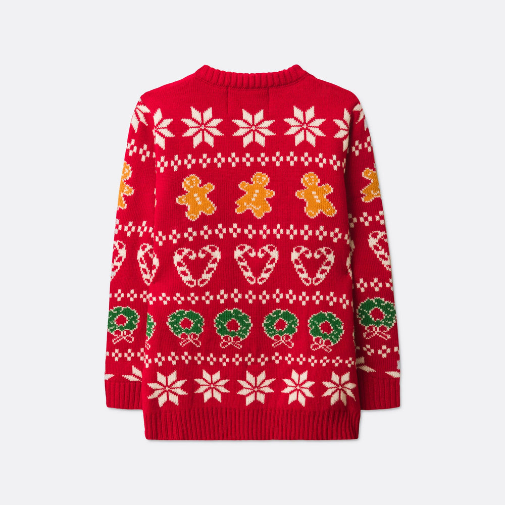 Rød Familie Julesweater Børn