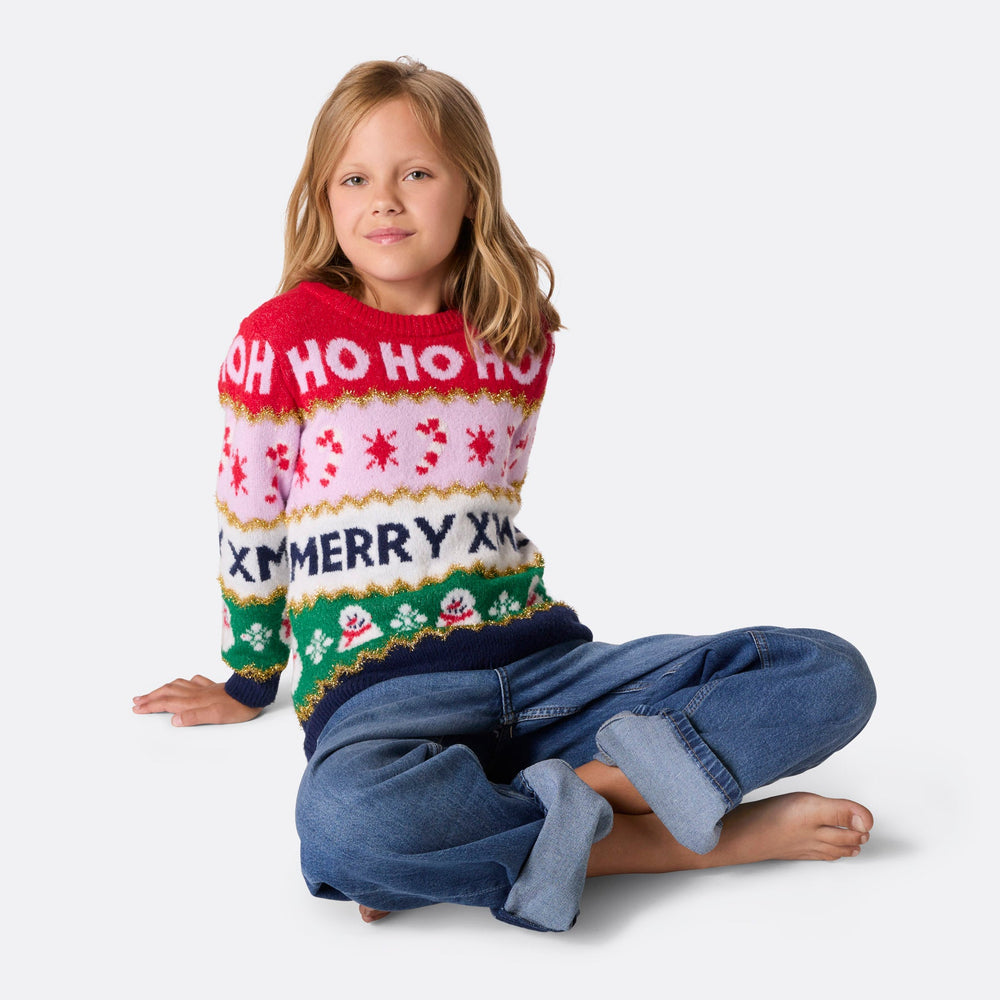 Stribet Julesweater Børn