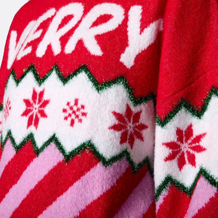 Merry Xmas Oversized Julesweater Dame