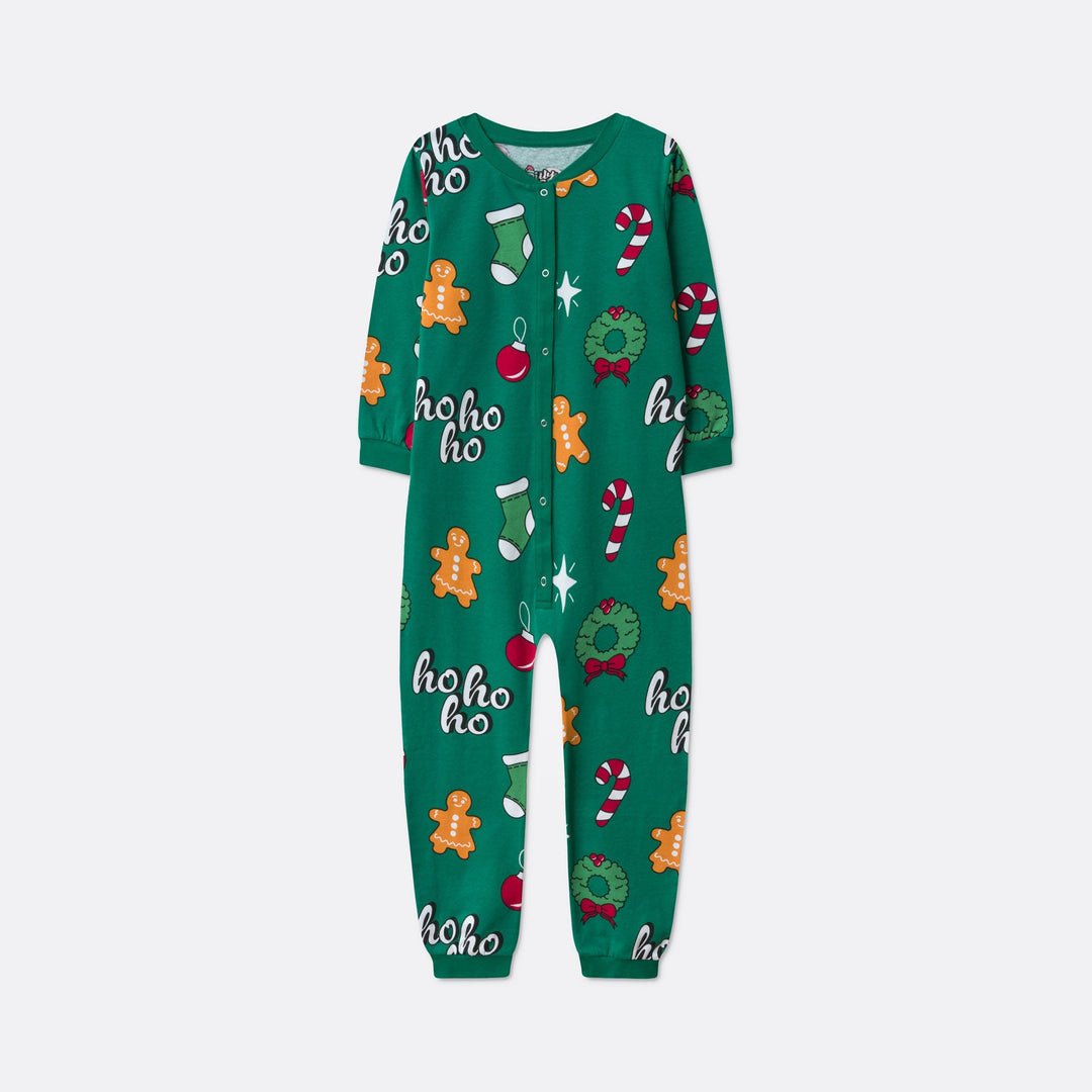 Grøn Hohoho Overall Julepyjamas Børn