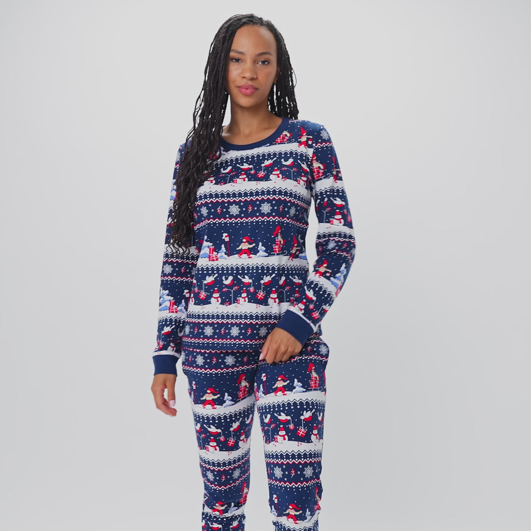 Julelandskab Julepyjamas Dame