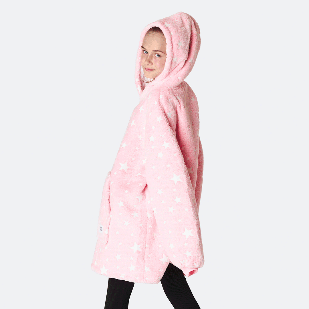Stjerner Lyserød HappyHoodie Børn