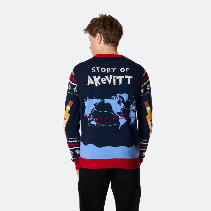 All I Want for Christmas is Akvavit Julesweater Herre