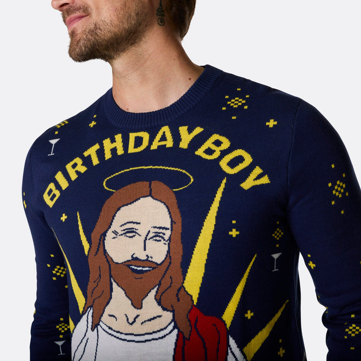 Birthday Boy Julesweater Herre