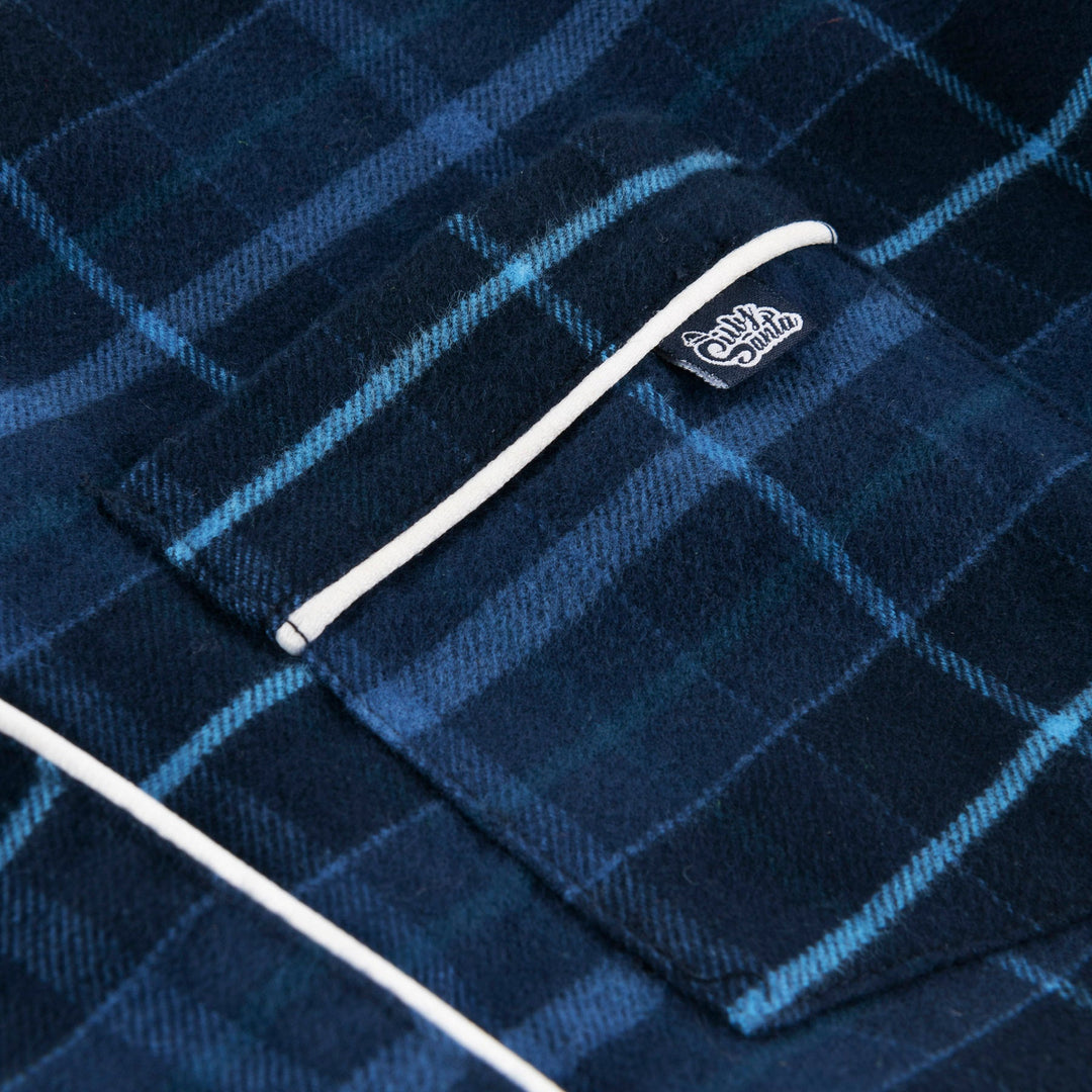 Blå Flannel Julepyjamas Børn
