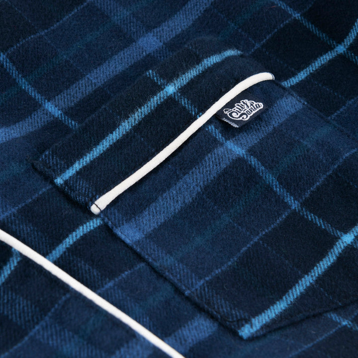Blå Flannel Julepyjamas Børn