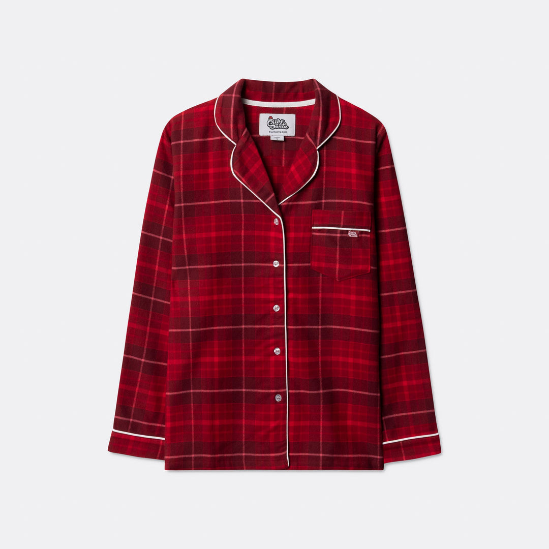 Rød Flannel Julepyjamas Børn