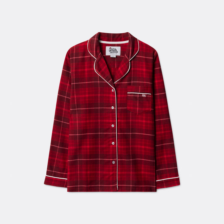 Rød Flannel Julepyjamas Børn