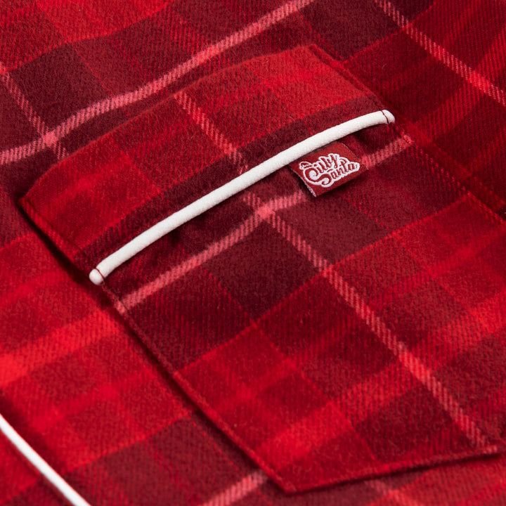 Rød Flannel Julepyjamas Børn