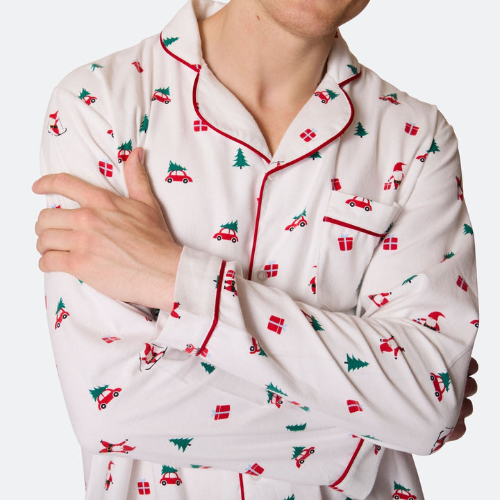Mistelten Flannel Julepyjamas Herre