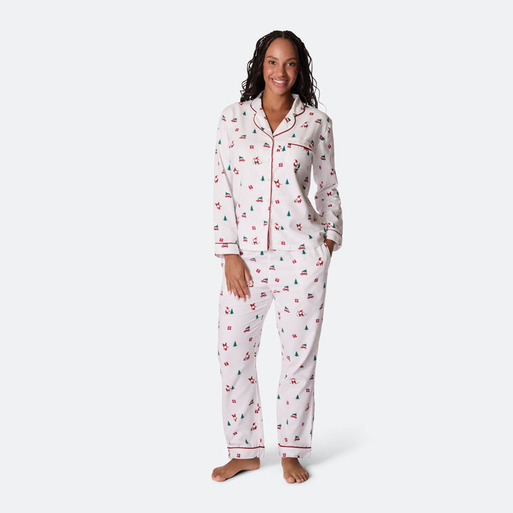 Mistelten Flannel Julepyjamas Dame
