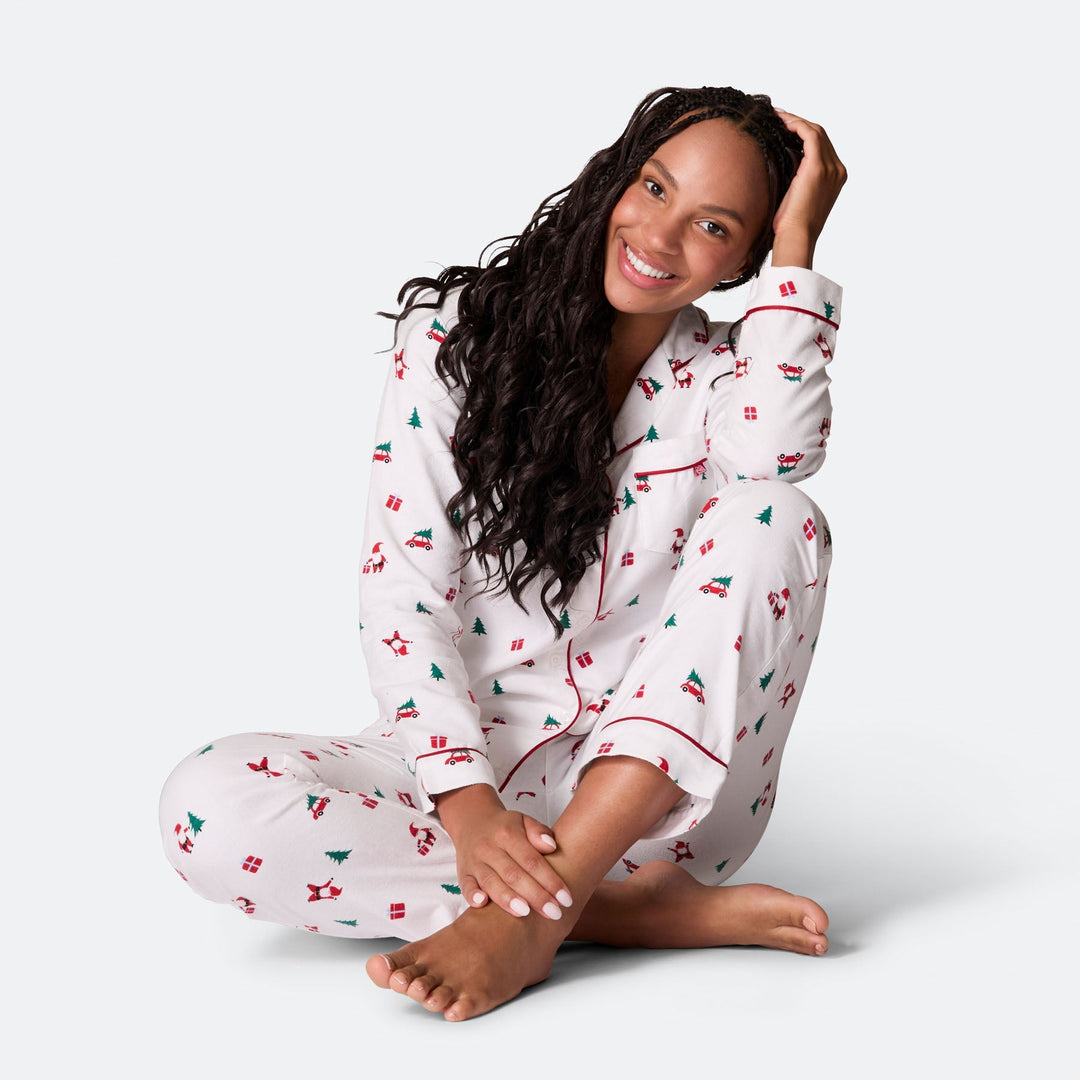 Mistelten Flannel Julepyjamas Dame