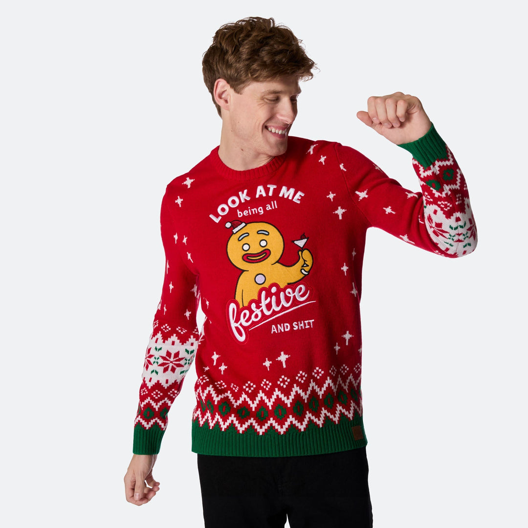 Festive Julesweater Herre