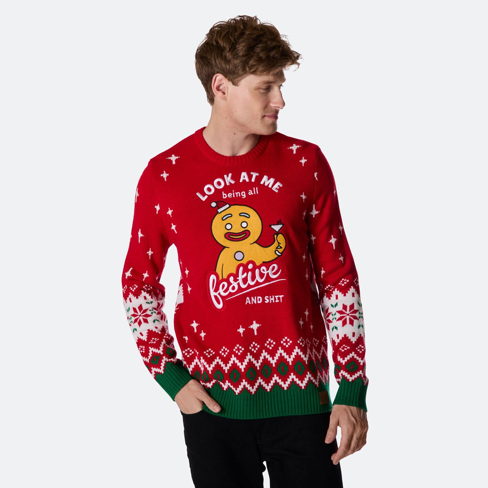 Festive Julesweater Herre