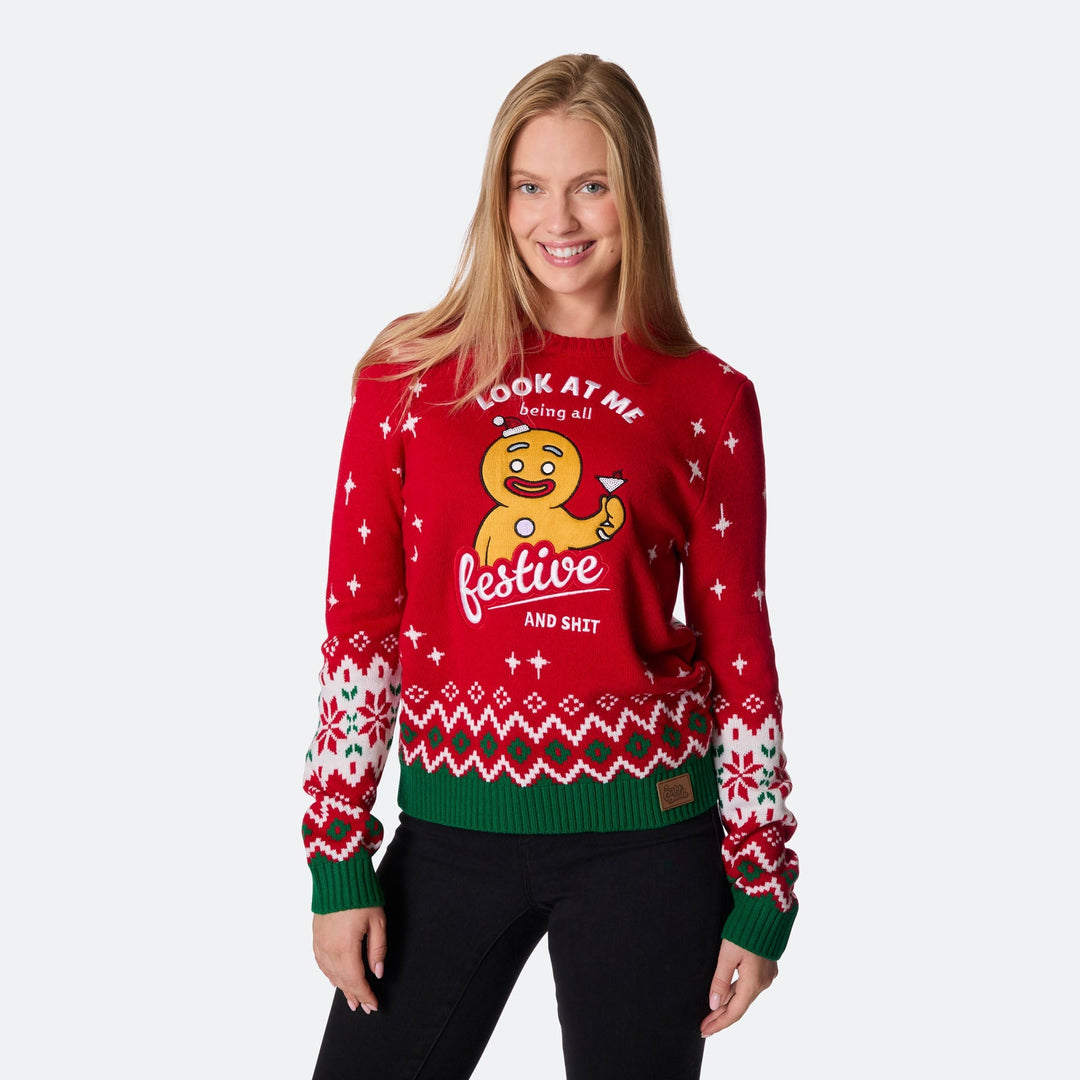Festive Julesweater Dame