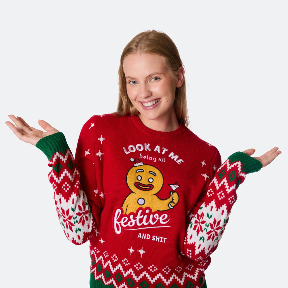 Festive Julesweater Dame