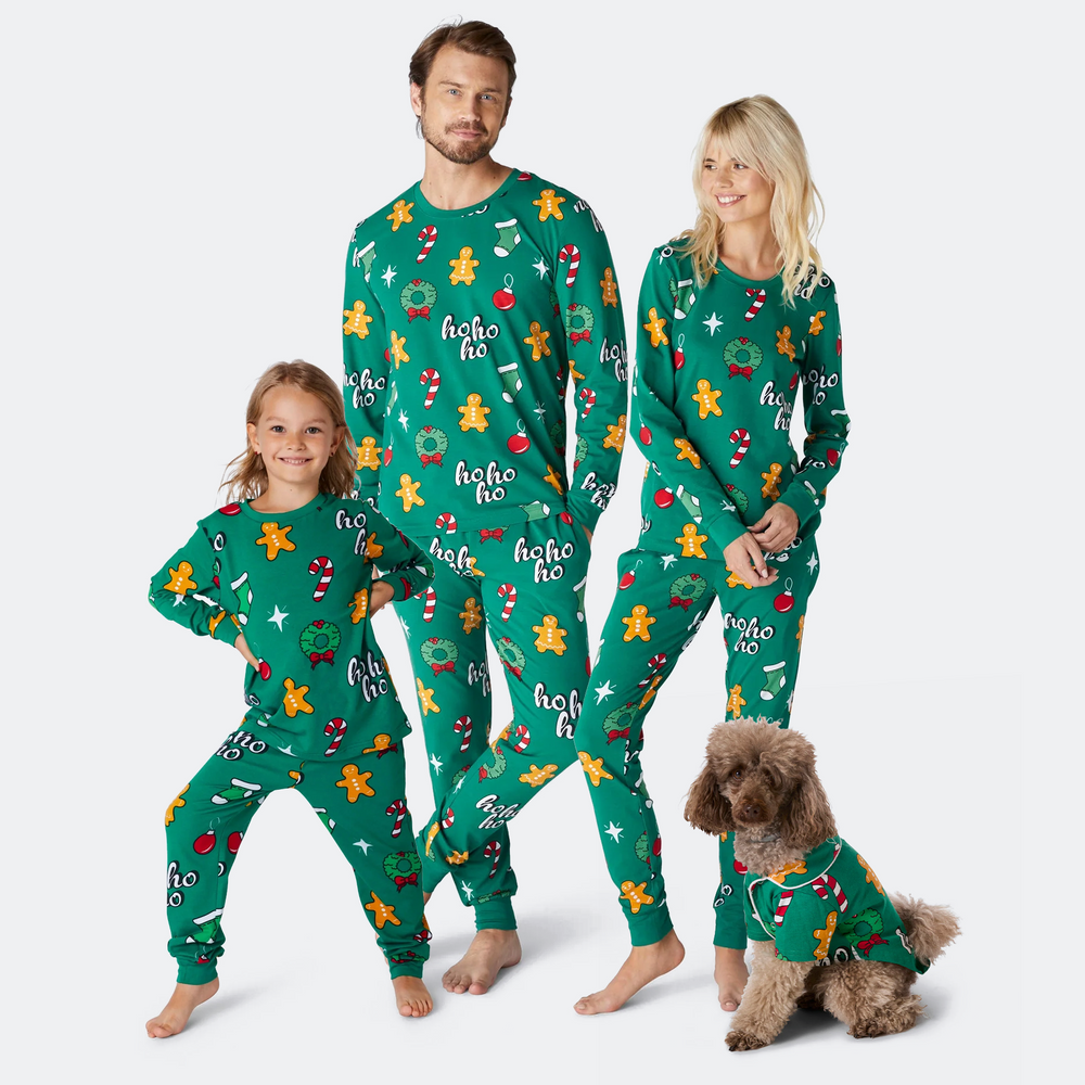 Hohoho Grøn Julepyjamasser Familie
