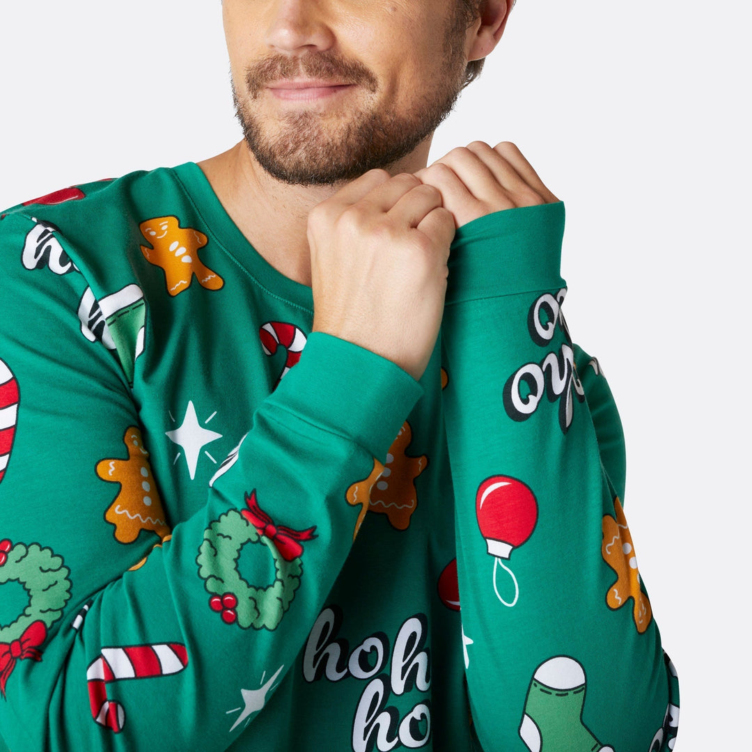Hohoho Grøn Julepyjamasser Familie