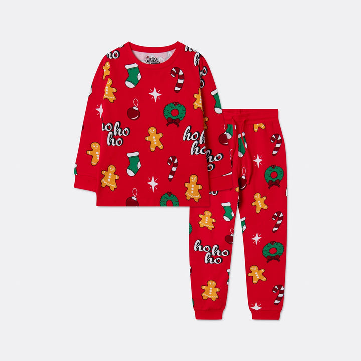 Hohoho Rød Julepyjamas Børn