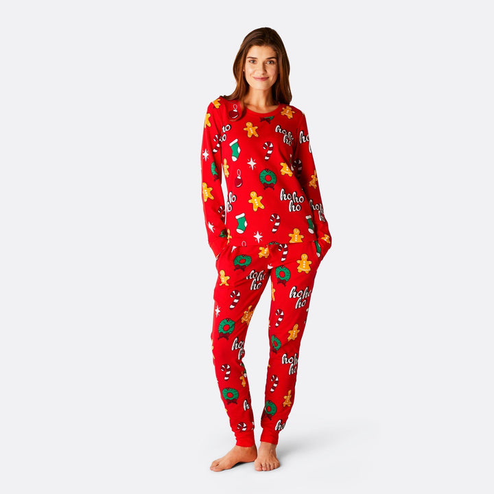 Hohoho Rød Julepyjamasser Familie