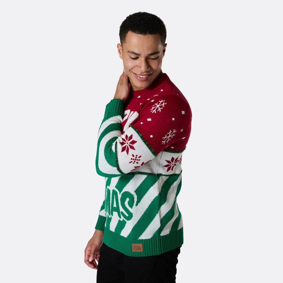 Merry Xmas Julesweater Herre