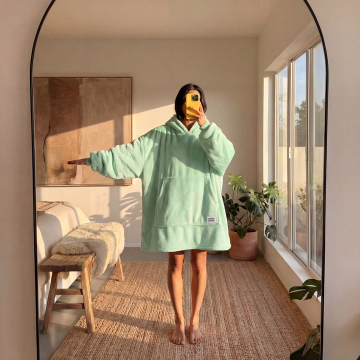 Lysegrøn HappyHoodie