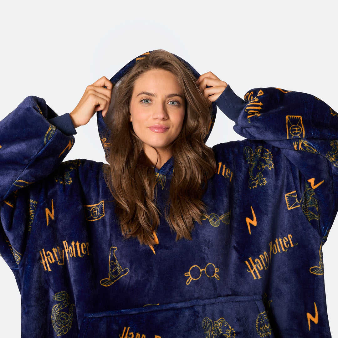 Blå Harry Potter HappyHoodie