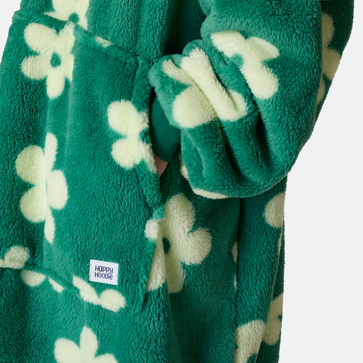 Grøn Blomster Teddy HappyHoodie