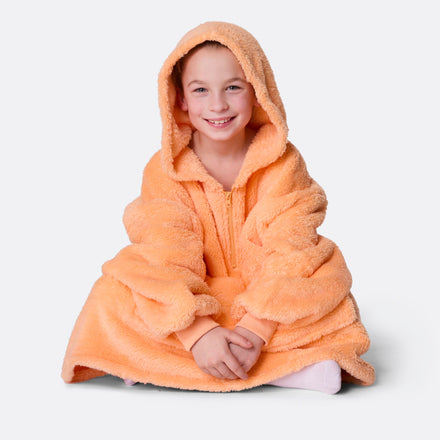 Peach Teddy HappyHoodie Børn