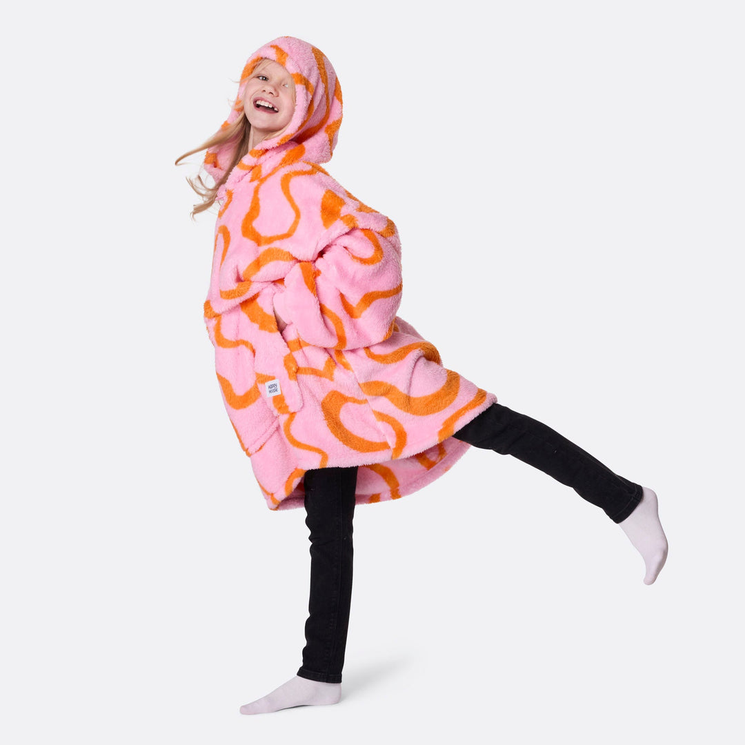 Lyserød Wavy Teddy HappyHoodie Barn