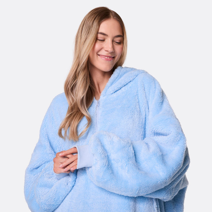 Blå Teddy HappyHoodie