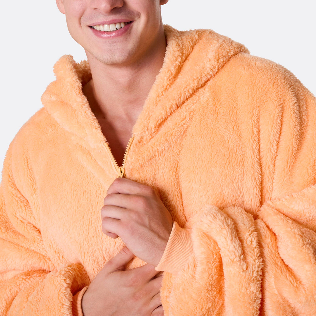Peach Teddy HappyHoodie