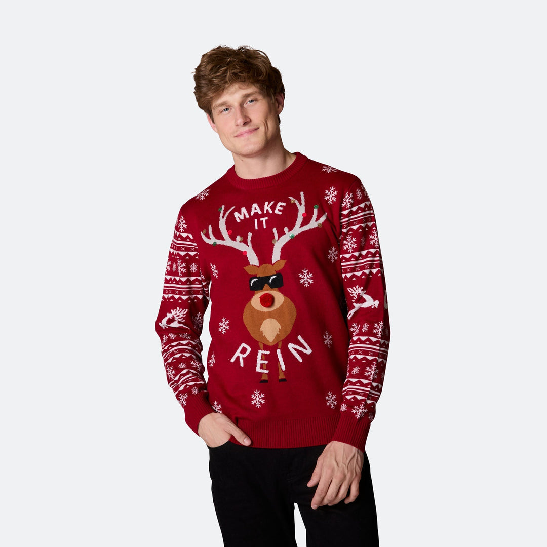 Make It Rein Julesweater Herre