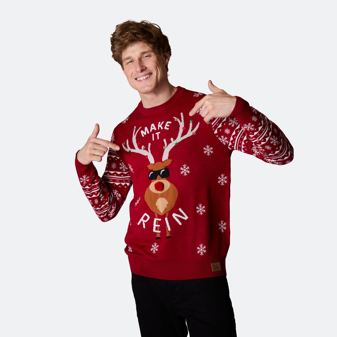 Make It Rein Julesweater Herre