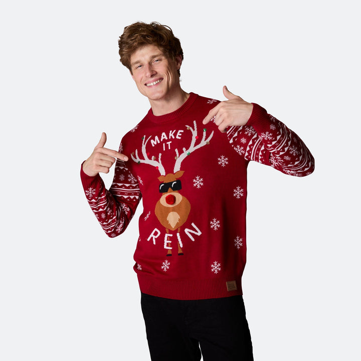 Make It Rein Julesweater Herre