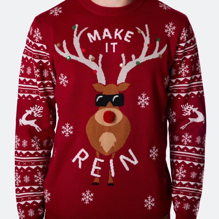 Make It Rein Julesweater Herre
