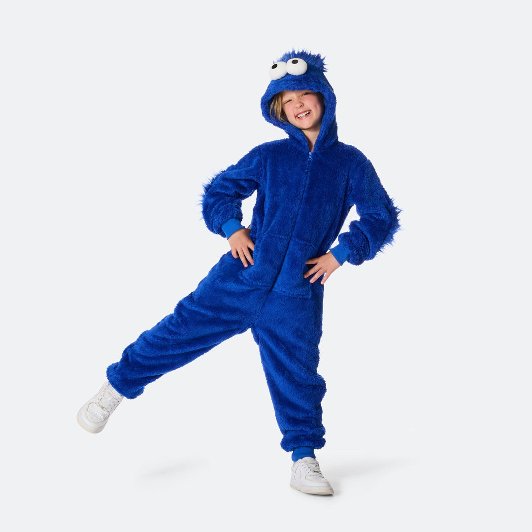 Blå Monster Onesie Børn