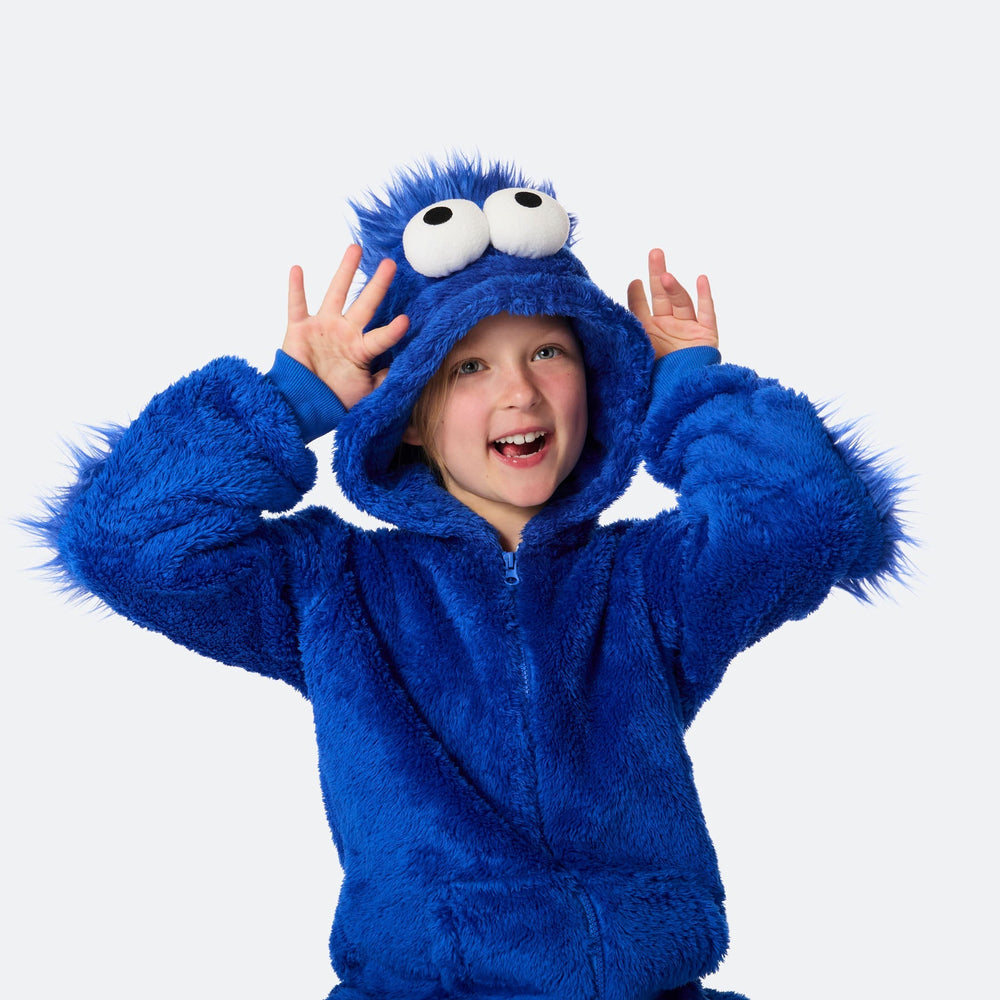 Blå Monster Onesie Børn