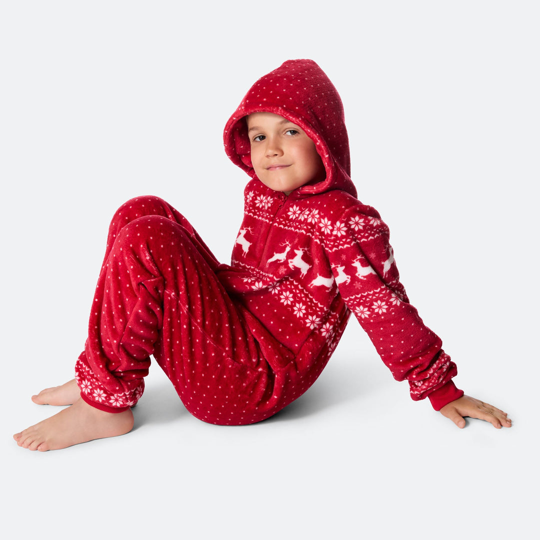 Rød Juleonesie Børn