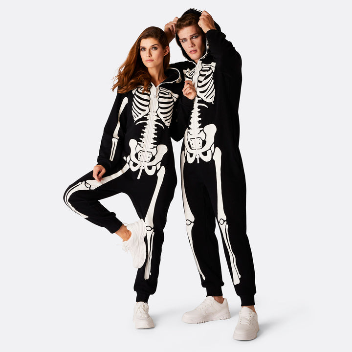 Halloween Skelet Onesie Herre