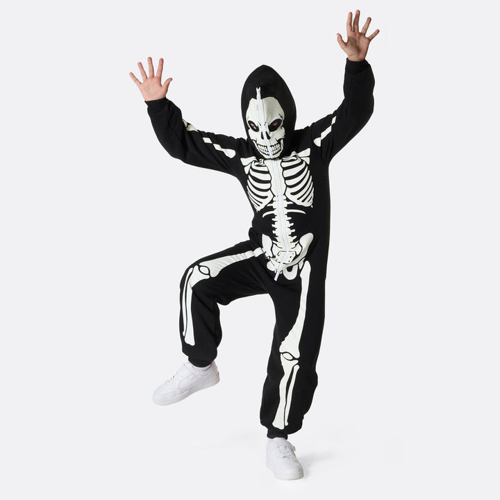 Halloween Skelet Onesie Børn