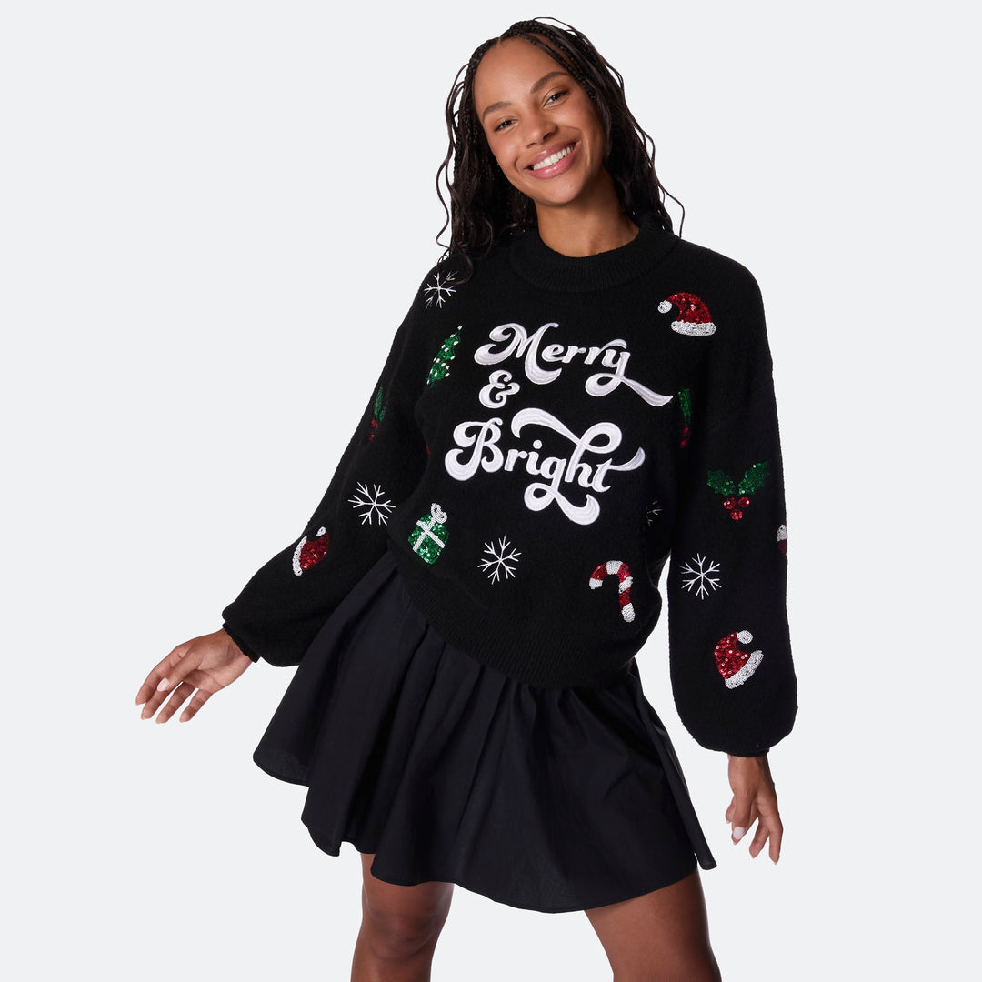 Merry & Bright Oversized Julesweater Dame