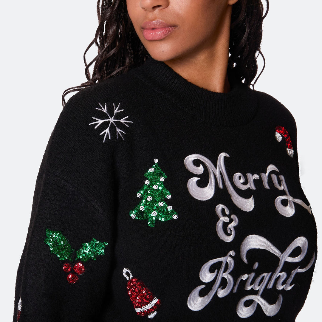 Merry & Bright Oversized Julesweater Dame