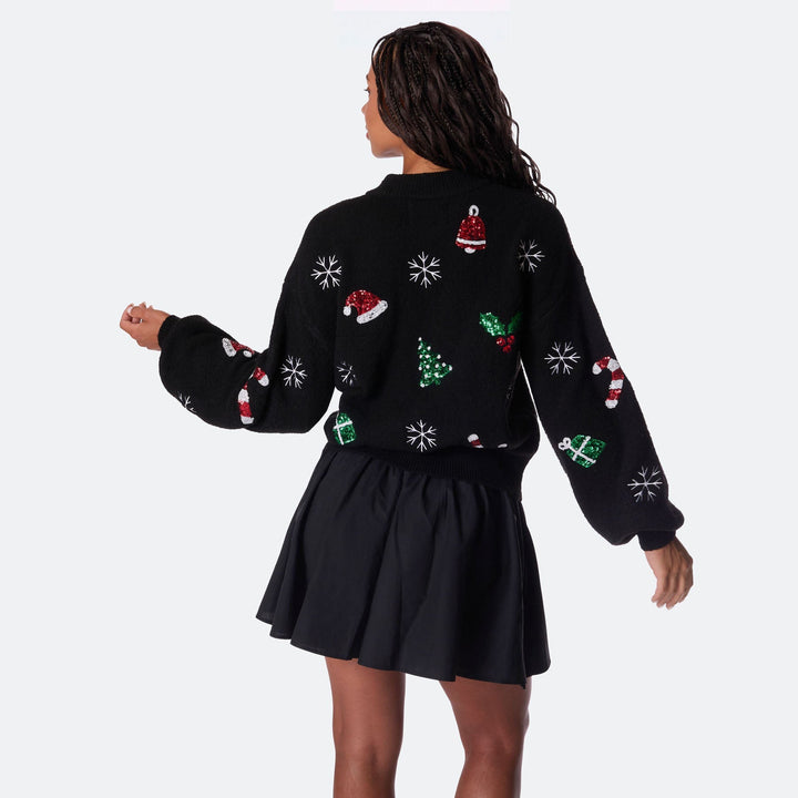 Merry &amp; Bright Oversized Julesweater Dame