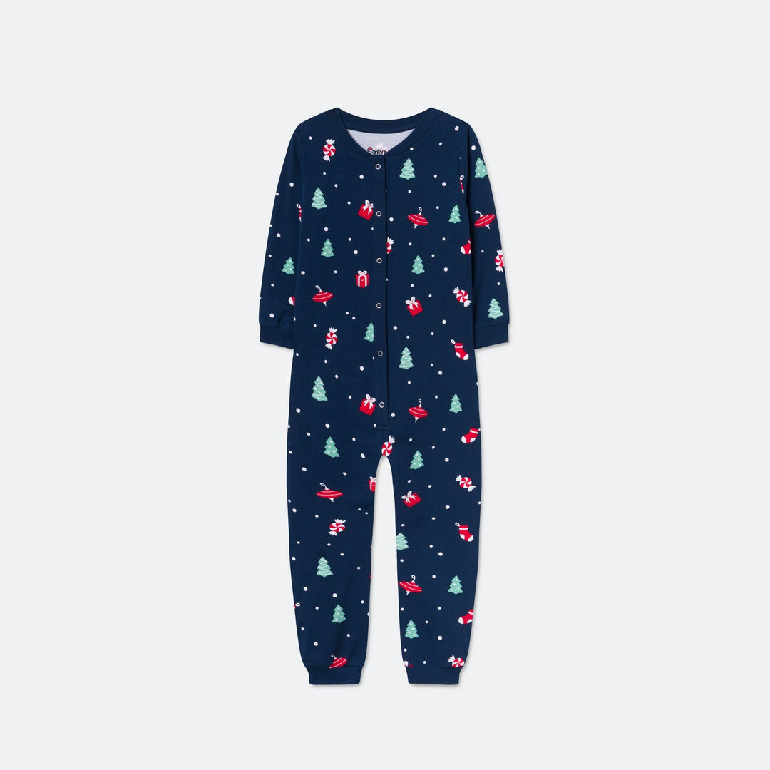 Blå Julepynt Overall Julepyjamas Børn