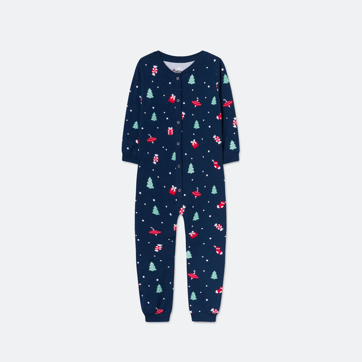 Blå Julepynt Overall Julepyjamas Børn