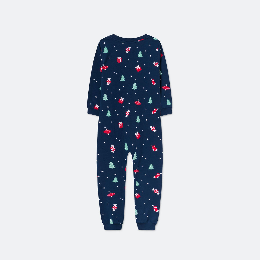 Blå Julepynt Overall Julepyjamas Børn