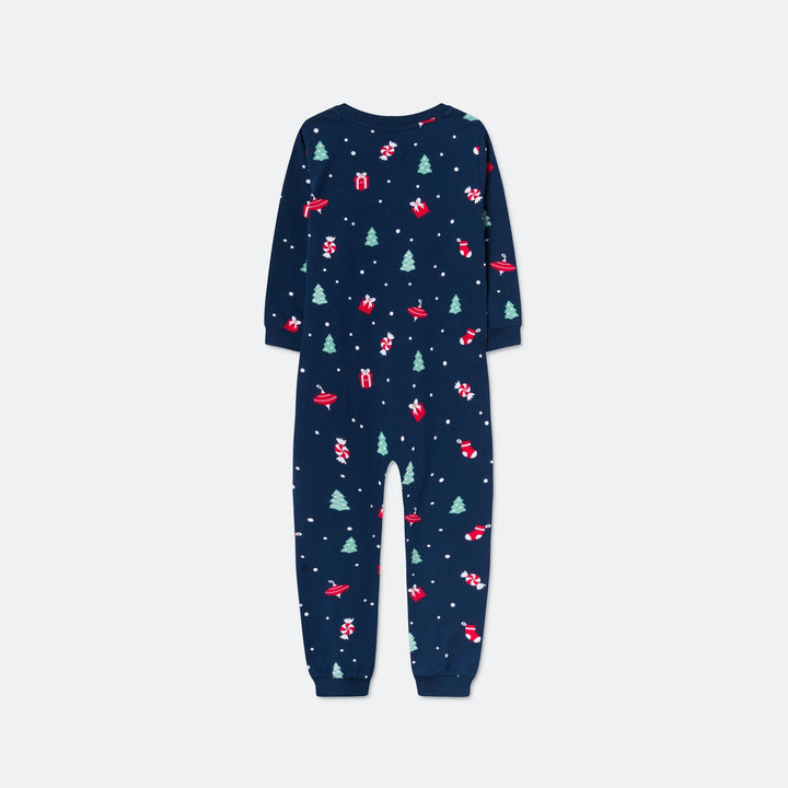 Blå Julepynt Overall Julepyjamas Børn